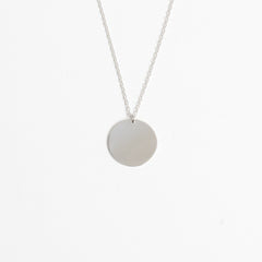 Personalized Gold Disc Necklace