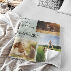 Photo Collage Memory Blanket