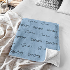 Personalized Swaddle Blanket Baby Name Blanket