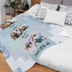 Custom 3 Picture Collage Blanket