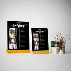Our Love Story Acrylic Plaque Anniversary Gift