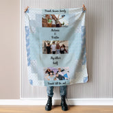 Custom 3 Picture Collage Blanket