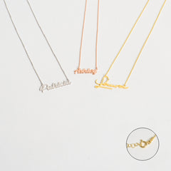 14K Solid Gold Personalized Name Necklace