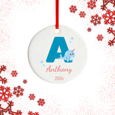 Baby's First Christmas Alphabet Ceramic Ornament
