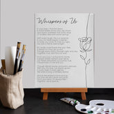 Print Your Own Poem Canvas