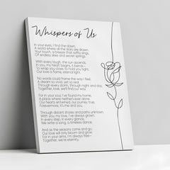 Print Your Own Poem Canvas