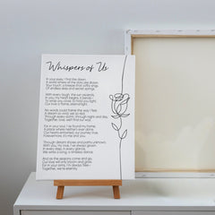 Print Your Own Poem Canvas