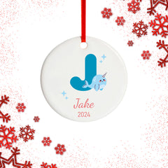 Baby's First Christmas Alphabet Ceramic Ornament