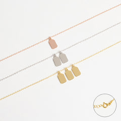 Personalized Minimal Tag Name Necklace