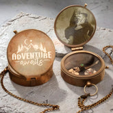 Personalized Photo Engraved Compass Sundial