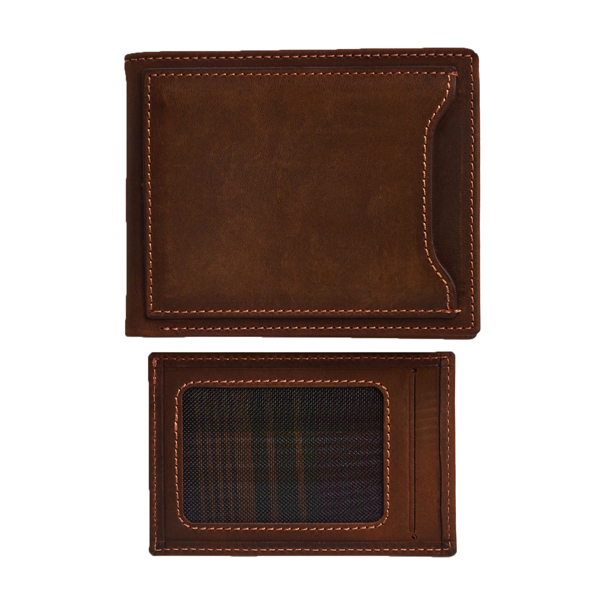 Personalized Leather Wallet with Slim Card Holder