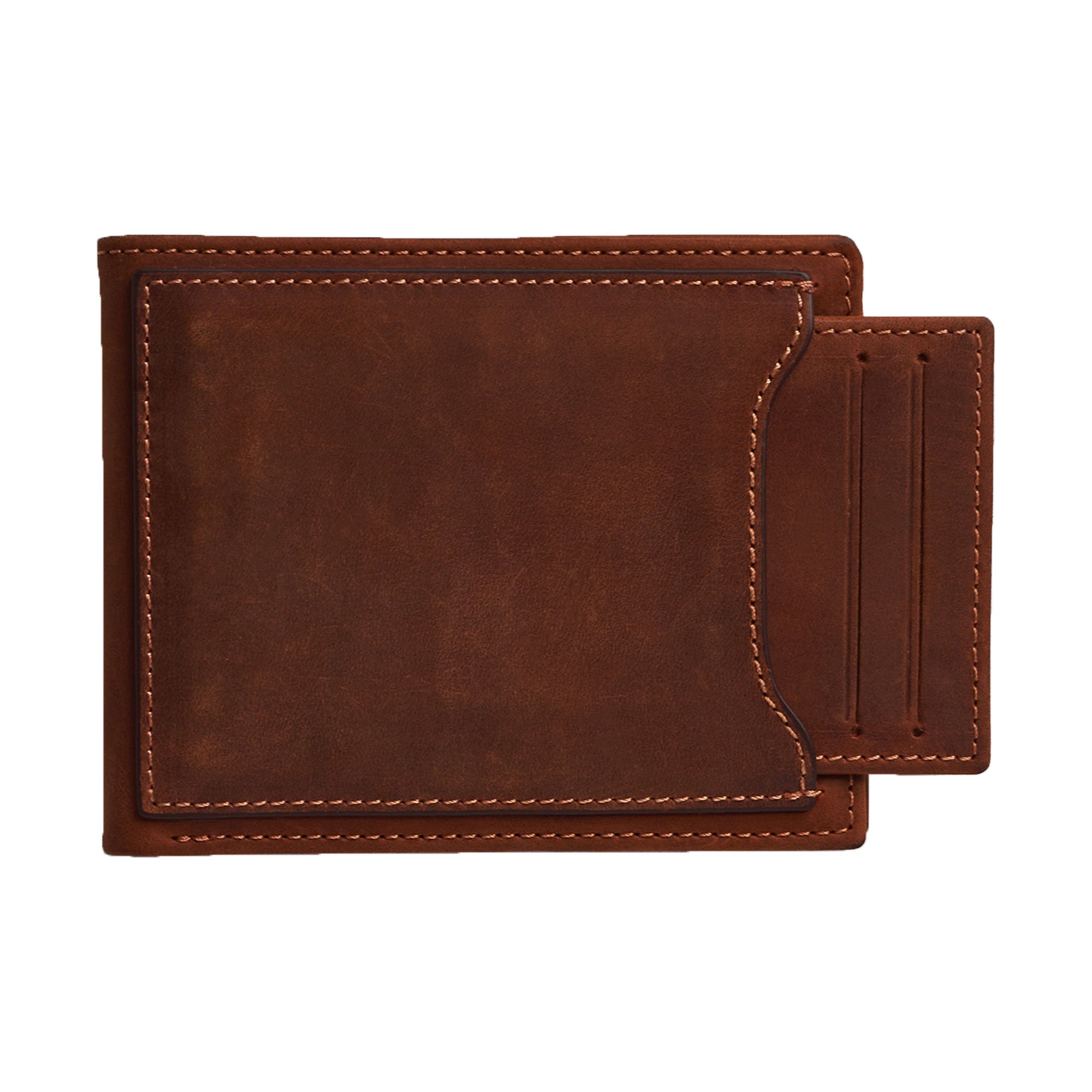 Personalized Leather Wallet with Slim Card Holder