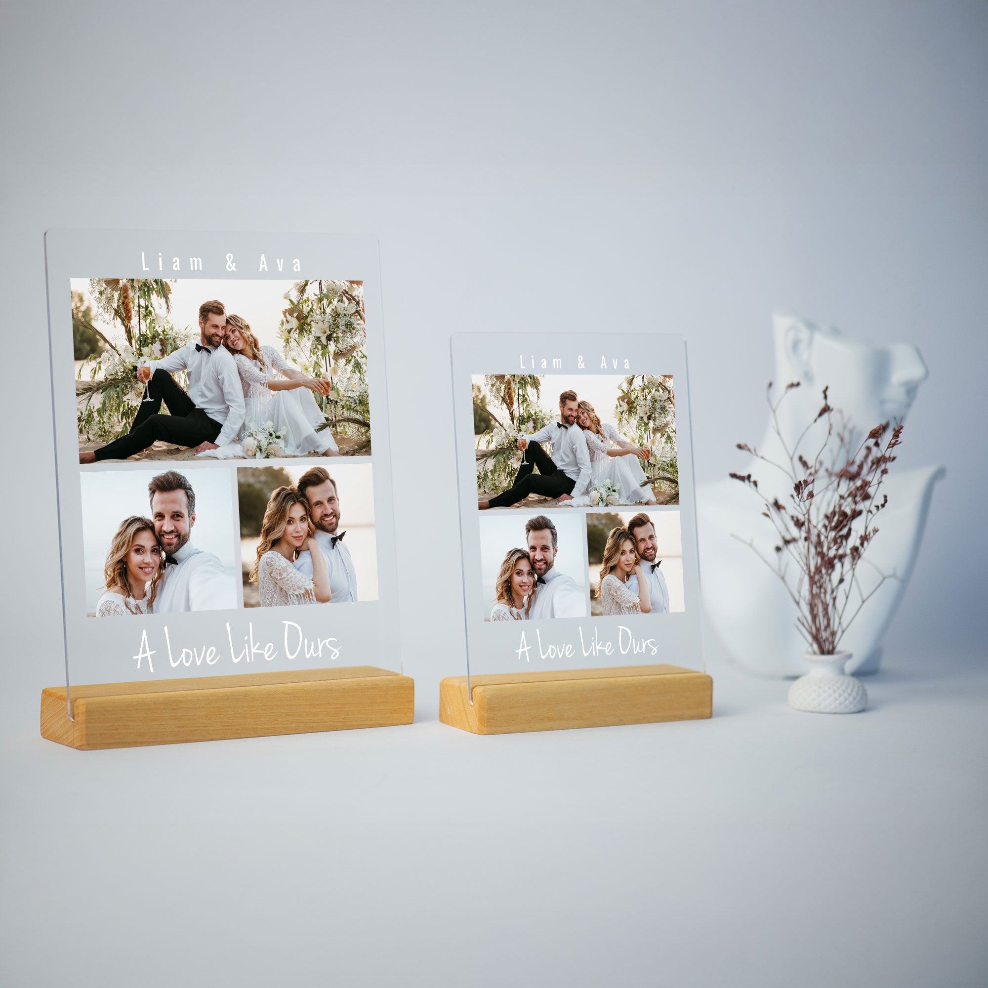 Anniversary Gift, Personalized Photo Collage Acrylic Plaque