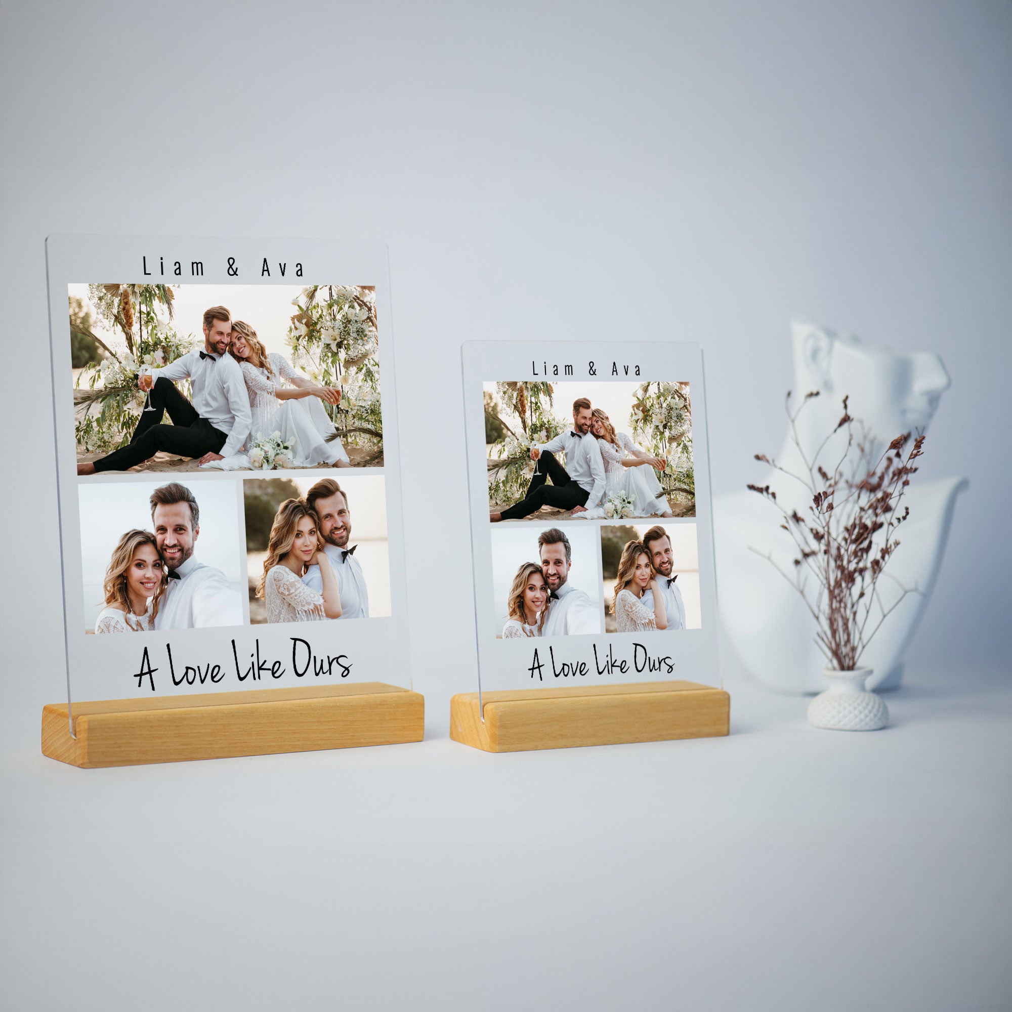 Anniversary Gift, Personalized Photo Collage Acrylic Plaque