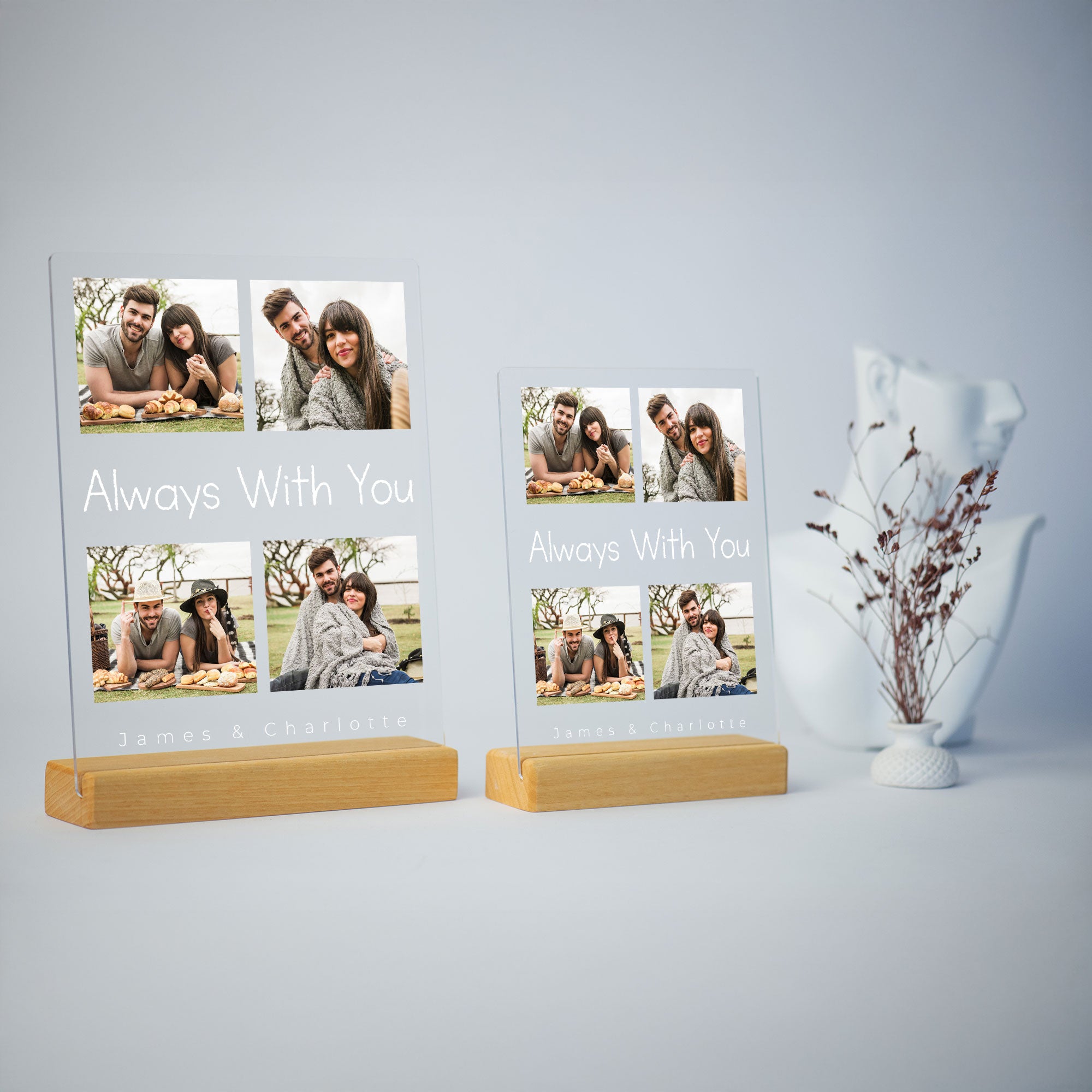 Anniversary Gift, Personalized Photo Collage Acrylic Plaque