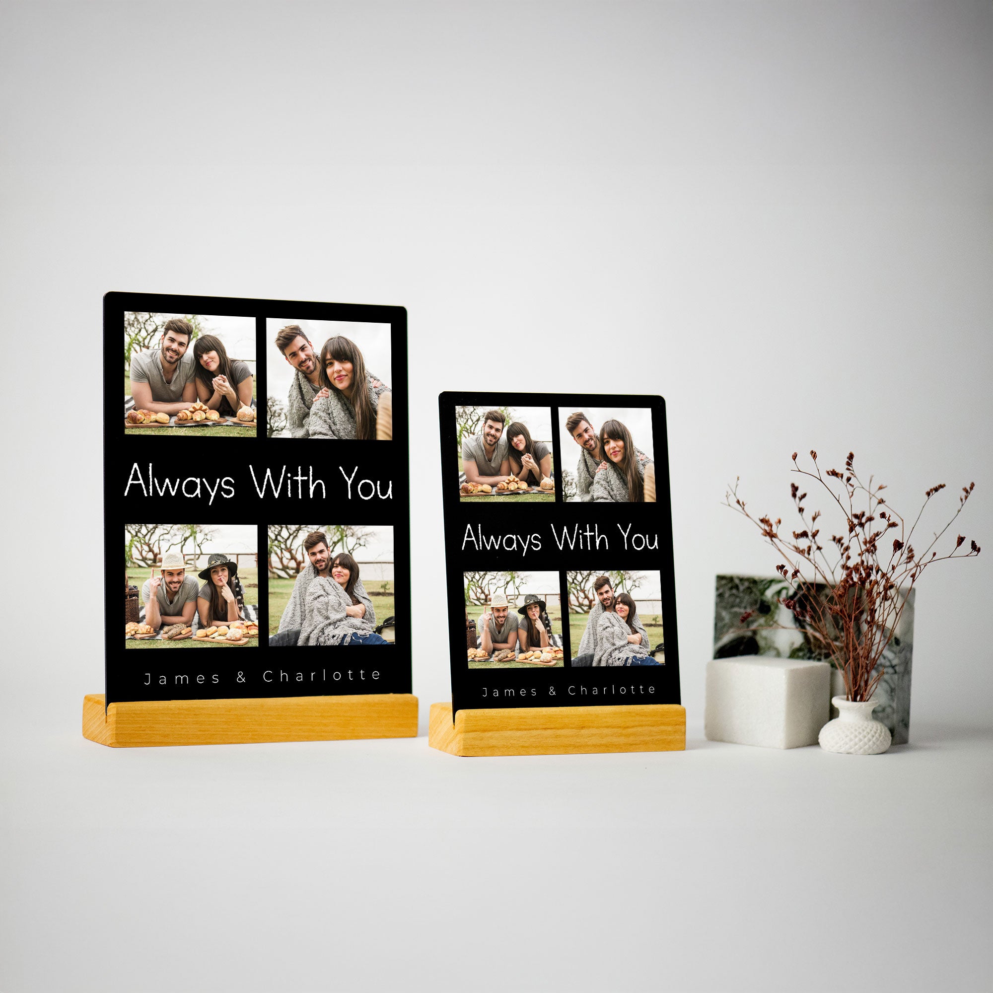 Anniversary Gift, Personalized Photo Collage Acrylic Plaque