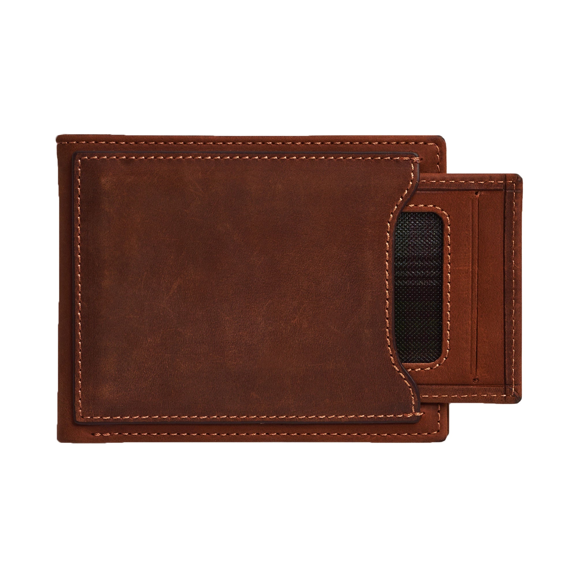 Personalized Leather Wallet with Slim Card Holder