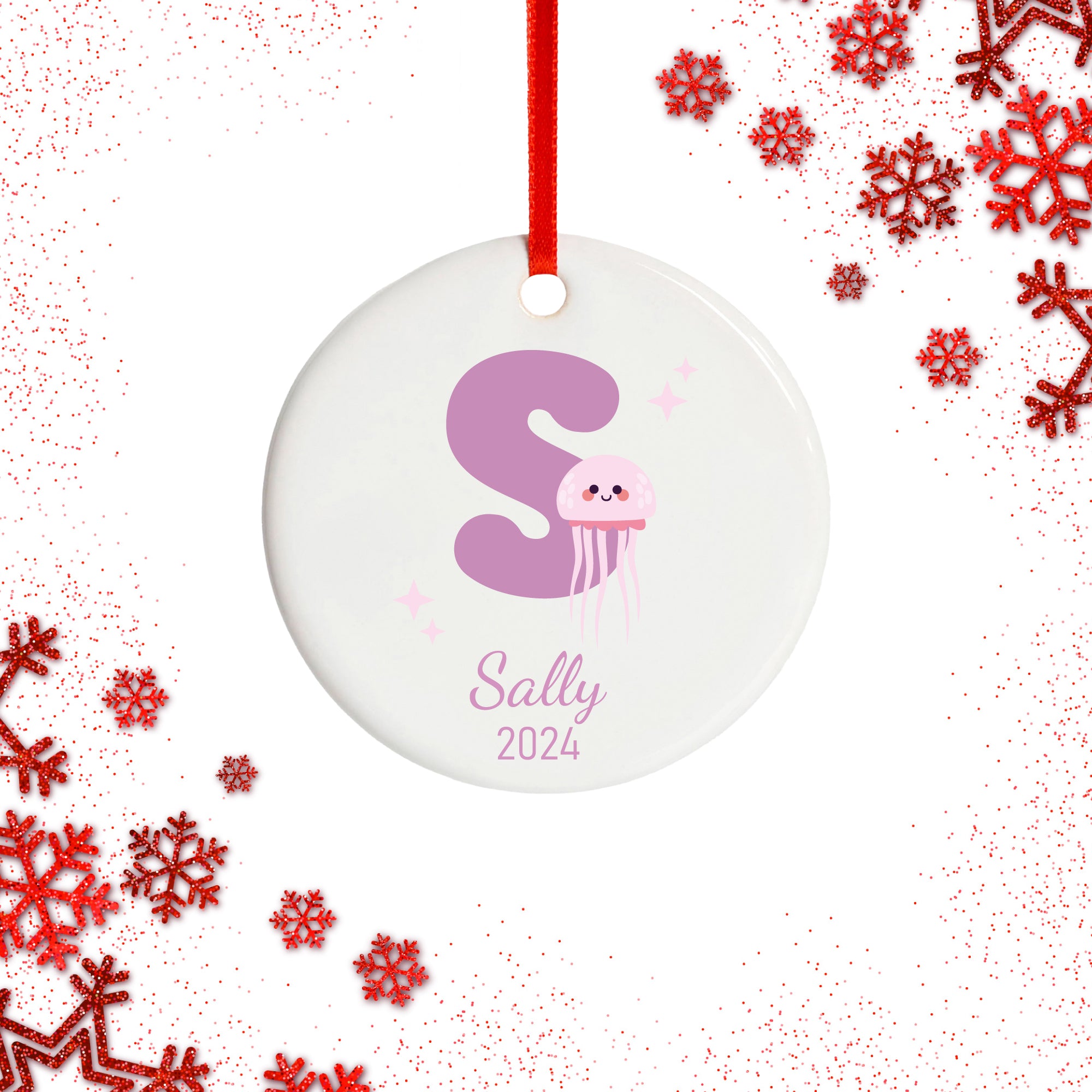 Baby's First Christmas Alphabet Ceramic Ornament